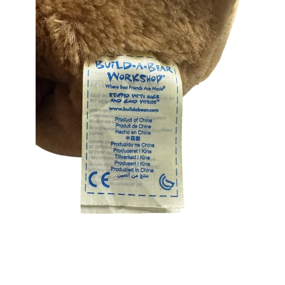 Build a‎ Bear BAB Brown Tan Puppy Dog Plush Stuffed Two Tone Soft Stuffed Animal
